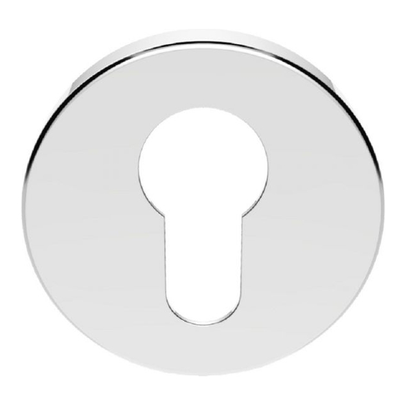 SZC001CP • Polished Chrome • Serozzetta Round Euro Cylinder Escutcheon