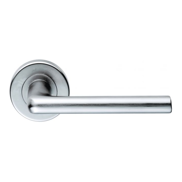 SZC010SC  Satin Chrome  Serozzetta Uno Levers On Round Roses