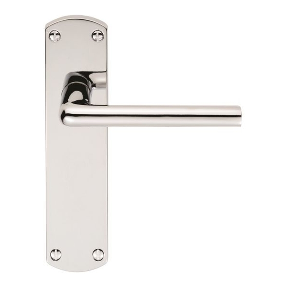 SZC012CP  Long Latch  Polished Chrome  Serozzetta Uno Levers On Backplates