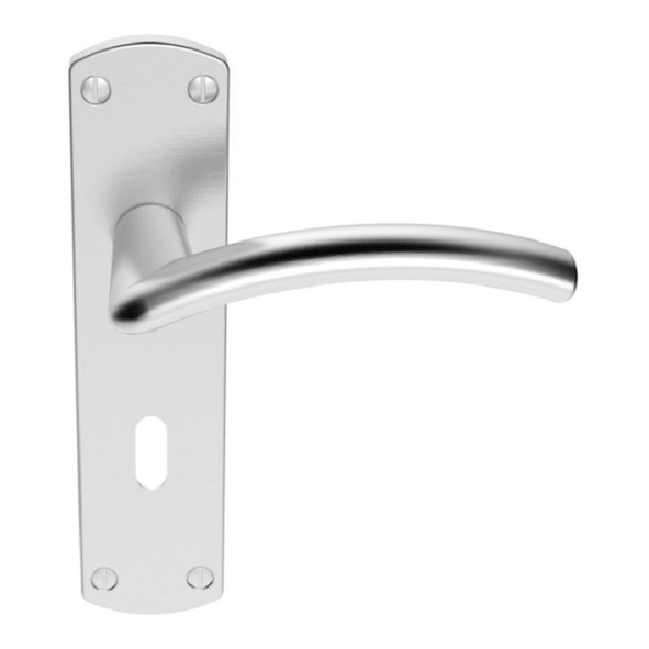 SZC031SC  Standard Lock [57mm]  Satin Chrome  Serozzetta Tres Levers On Backplates