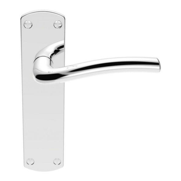 SZC042CP  Long Latch  Polished Chrome  Serozzetta Cuatro Levers On Backplates