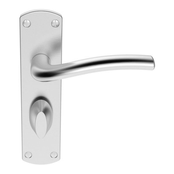 SZC043SC  Bathroom [57mm]  Satin Chrome  Serozzetta Cuatro Levers On Backplates