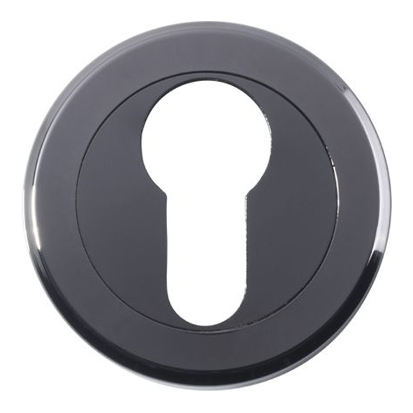 SZM001BN • Black Nickel • Serozzetta Round Euro Cylinder Escutcheon