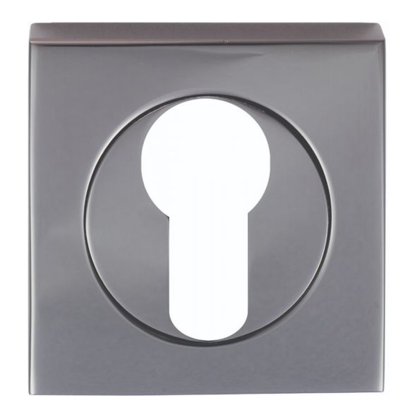 SZM001SQBN • Black Nickel • Serozzetta Round Square Cylinder Escutcheon