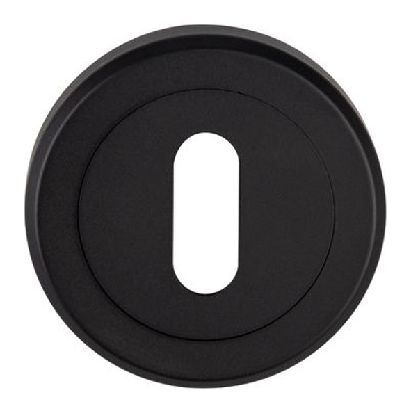 SZM003MB • Matt Black • Serozzetta Round Mortice Key Escutcheon