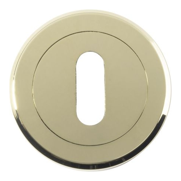 SZM003PVD • PVD Brass • Serozzetta Round Mortice Key Escutcheon