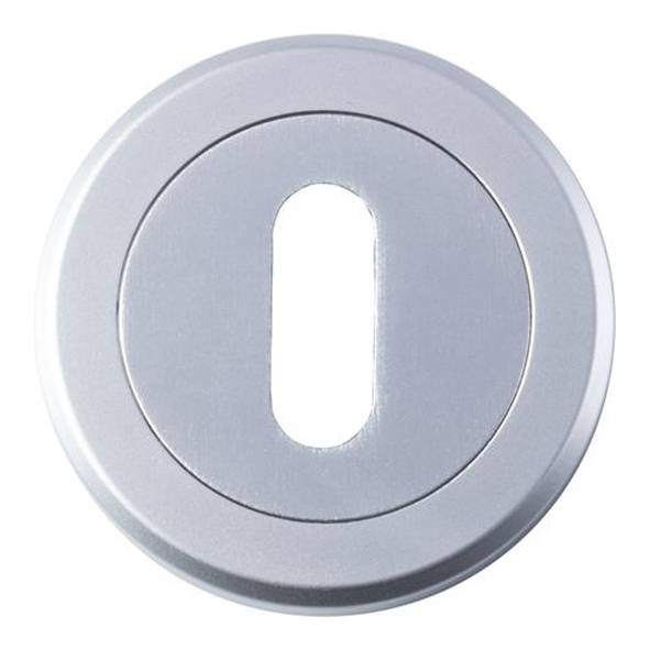 SZM003SC • Satin Chrome • Serozzetta Round Mortice Key Escutcheon