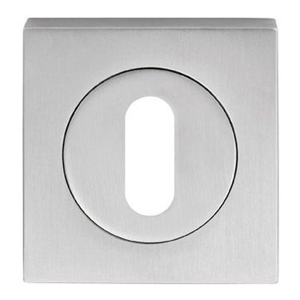 SZM003SQCP • Polished Chrome • Serozzetta Square Mortice Key Escutcheon