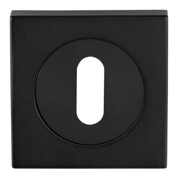 SZM003SQMB  Matt Black  Serozzetta Square Mortice Key Escutcheon