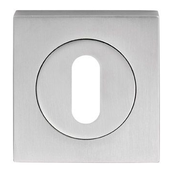 SZM003SQSC  Satin Chrome  Serozzetta Square Mortice Key Escutcheon