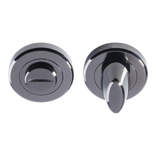 SZM004BN  Black Nickel  Serozzetta Round Bathroom Turn With Release