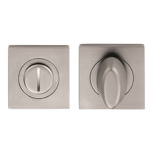 SZM004SQSC • Satin Chrome • Serozzetta Square Bathroom Turn With Release