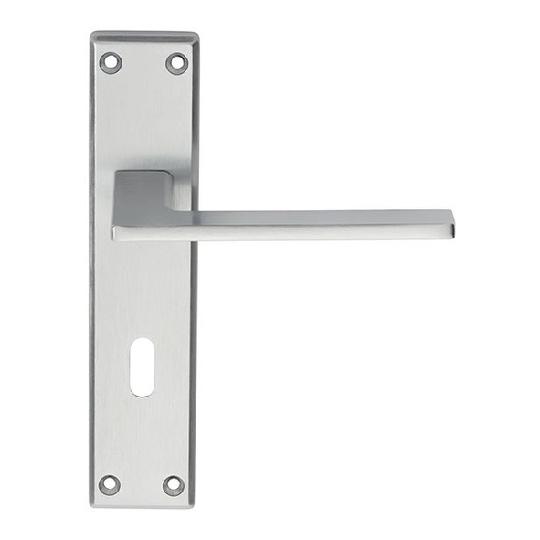 SZM034SC • Standard Lock [57mm] • Satin Chrome • Serozzetta Zone Levers On Backplates