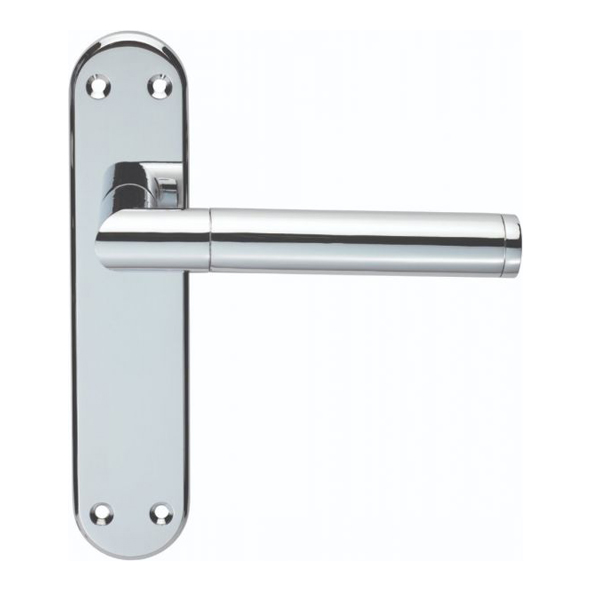 SZM045CP • Long Plate Latch • Polished Chrome • Serozzetta Scope Levers On Backplates