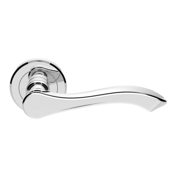 SZM130CP  Polished Chrome  Serozzetta Style Levers On Round Roses