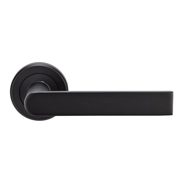 SZM210MB  Matt Black  Serozzetta Edge Levers On Round Roses