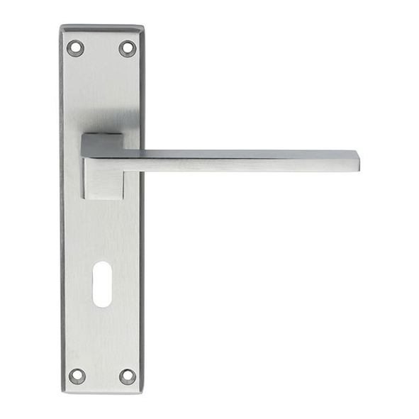 SZM371SC • Standard Lock [57mm] • Satin Chrome • Serozzetta Equi Levers On Backplates