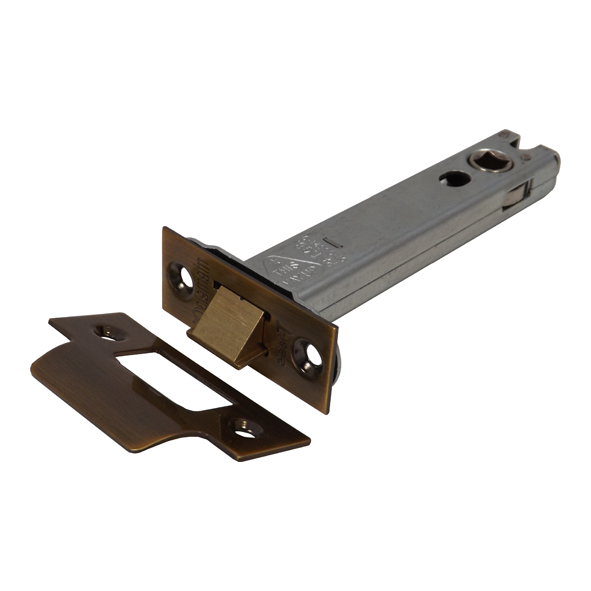 DL5050FB  127mm [108mm]  Florentine Bronze  Superior Tubular Latch With Square Forend & Striker