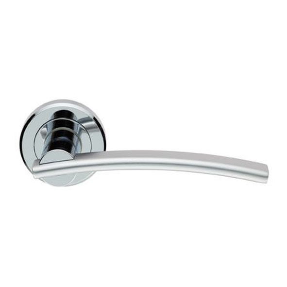 ZIN3129PCSC • Polished / Satin Chrome • Serozzetta Cumulus Levers On Round Roses