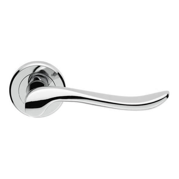 ZIN3130PC  Polished Chrome  Serozzetta Verdun Levers On Round Roses