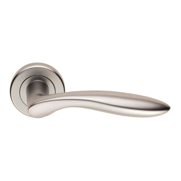 ZIN3131SC  Satin Chrome  Serozzetta Shark Levers On Round Roses