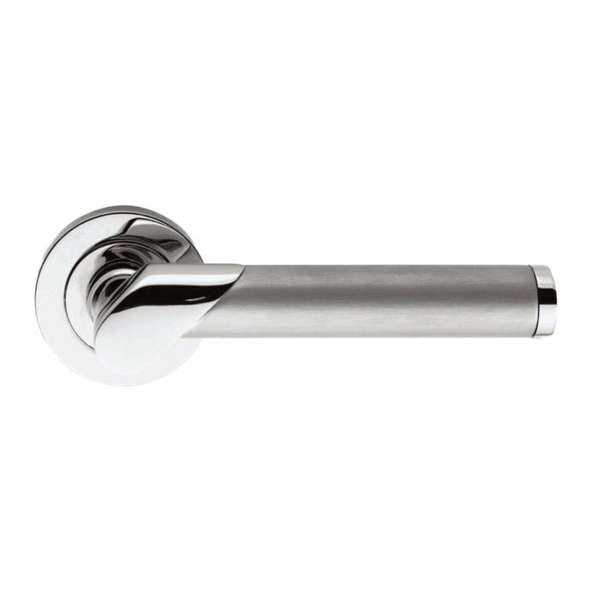 ZIN3139PCSC • Polished / Satin Chrome • Serozzetta Irwin Levers On Round Roses