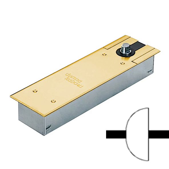 BTS80-DA-3-SB � Satin Brass � Dorma EN 3 Complete Hold Open & Delayed Closing Double Action Floor Spring