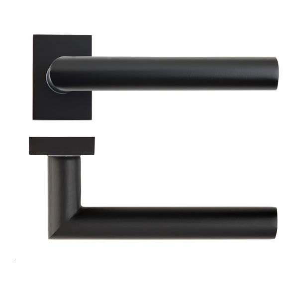 DHASHNDBK  50 x 35mm Rose  Matt Black  Deanta Urban Slim Ares Lever Furniture