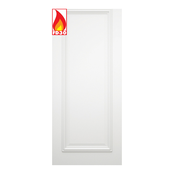 Deanta Internal White Primed Blenheim FD30 Fire Doors