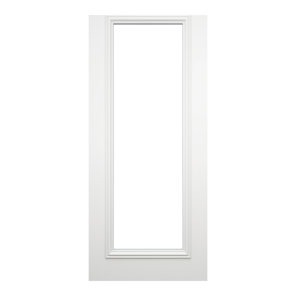 Deanta Internal White Primed Blenheim Doors [Bevelled Glass]
