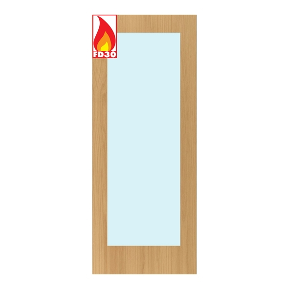 G05-FD30-CLEAR  Glazing Option 05 For Flush FD30 Doors [Clear Glazed]