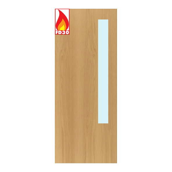 G13-FD30-CLEAR  Glazing Option 13 For Flush FD30 Doors [Clear Glazed]