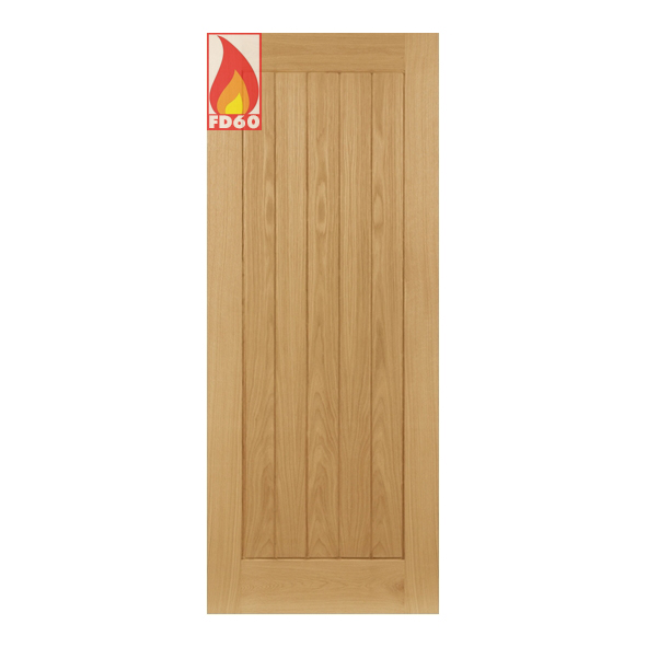 Deanta Internal Prefinished Oak Ely FD60 Fire Doors