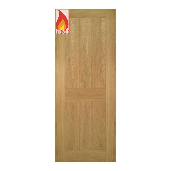 Deanta Internal Oak Eton FD30 Fire Doors