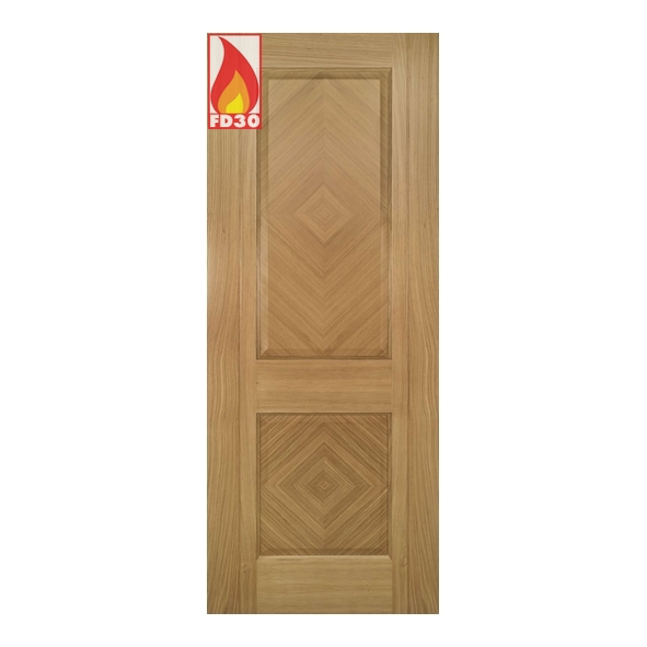 45KENSF/DX686FSC  1981 x 686 x 45mm [27]  Deanta Internal Oak Kensington Prefinished FD30 Fire Door