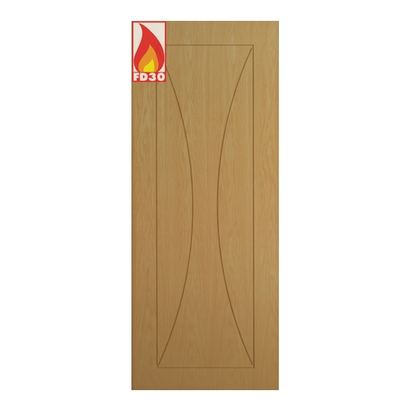 45SORF/DX838FSC  1981 x 838 x 45mm [33]  Deanta Internal Oak Sorrento Prefinished FD30 Fire Door