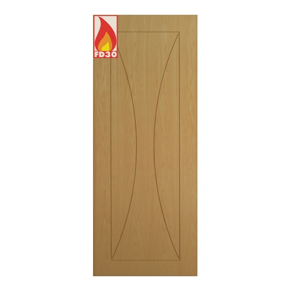 45SORF/DX610FSC  1981 x 610 x 45mm [24]  Deanta Internal Oak Sorrento Prefinished FD30 Fire Door