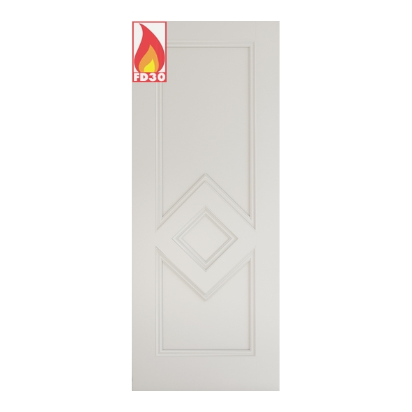 45ASCF/DWHP762  1981 x 762 x 45mm [30]  Deanta Internal White Primed Ascot FD30 Fire Door
