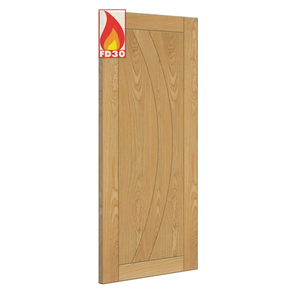 Deanta Internal Oak Ravello Pre-Finished FD30 Fire Doors