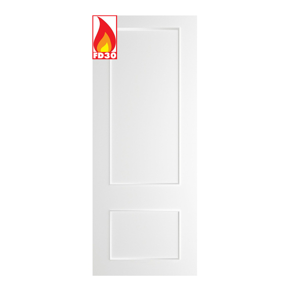 Deanta Internal White Primed Sandringham FD30 Fire Doors