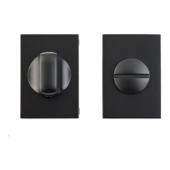 DHRECTTLBLK  50 x 35mm  Matt Black  Deanta Urban Slim Bathroom Turn & Release