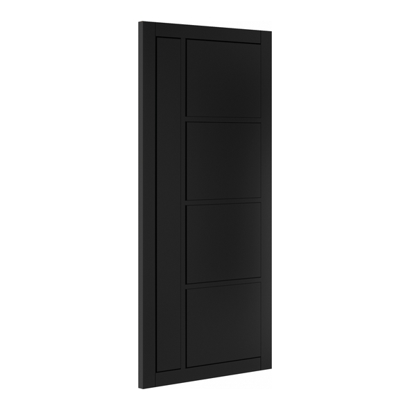 Deanta Internal Black Brixton Pre-Finished Doors