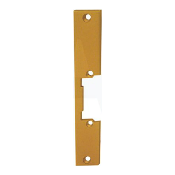 AS9504  For Nightlatch  Polished Brass  Mortice Striker Nightlatch Face Plate