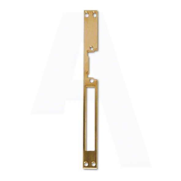 AS9505  For Sashlock  Polished Brass  Mortice Striker Sashlock Coversion Face Plate