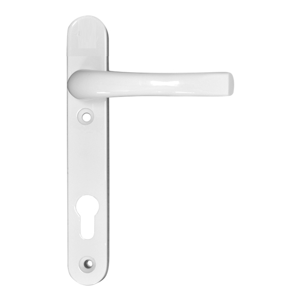 L18407  92mm c/c  White  Asec Bolt Below Lever Multi Point Lock Furniture