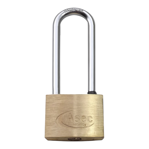 AS2507 • 30 x 28 x 13mm Body • Long Shackle Brass Padlock Keyed To Differ