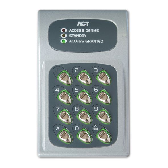 L9057  12/24V AC/DC  Stainless Steel  Internal / External Stainless Steel Backlit Stand Alone Keypad