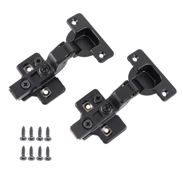 99041 � Inset � Black � 105� Soft Close Concealed 3D Adjustable Cabinet Hinges c/w Mounting Plates