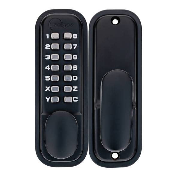 ED20 � Black � Eclipse Easy Code Mechanical Digital Lock With Knob Handles
