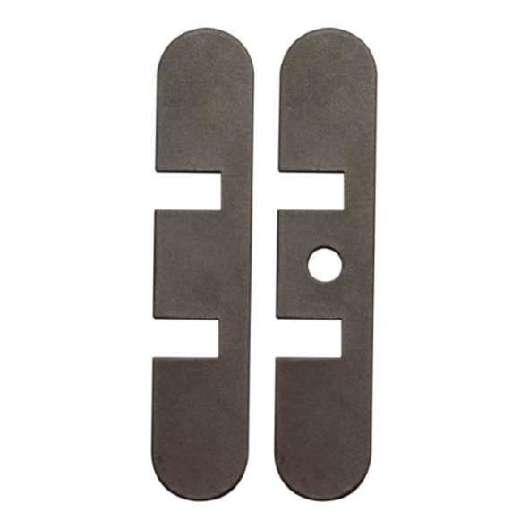 28970  Bronze BMA  Faceplates Only For Numatic Double Chain Concealed Door Closer